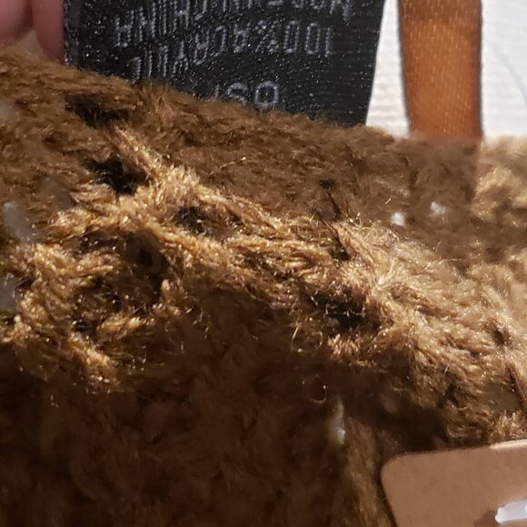 NWT Steve Madden Knit Cape. One Size. Cocoa Brown - Picture 10 of 11